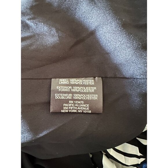 Tahari Arthur S. Levine Women's Pleated Skirt Sz 18 Black White Lined Floral NEW - Picture 8 of 14